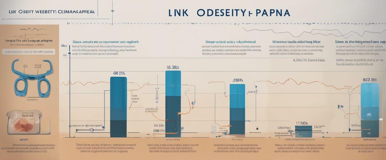 Obesity and sleep apnea infographic